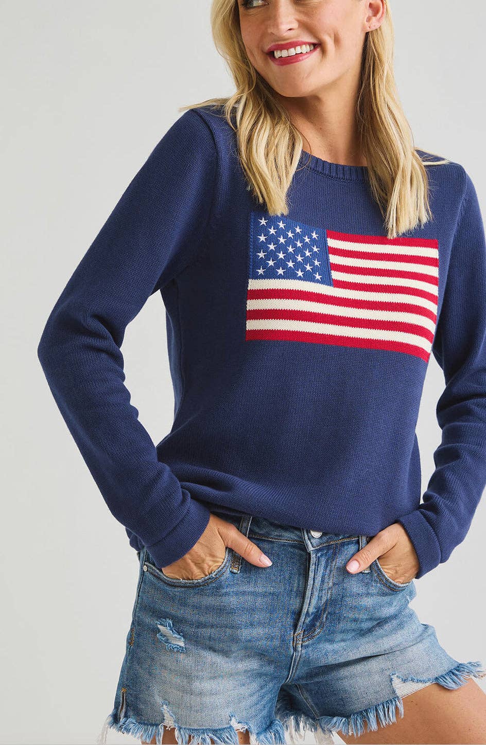 American Flag Sweater