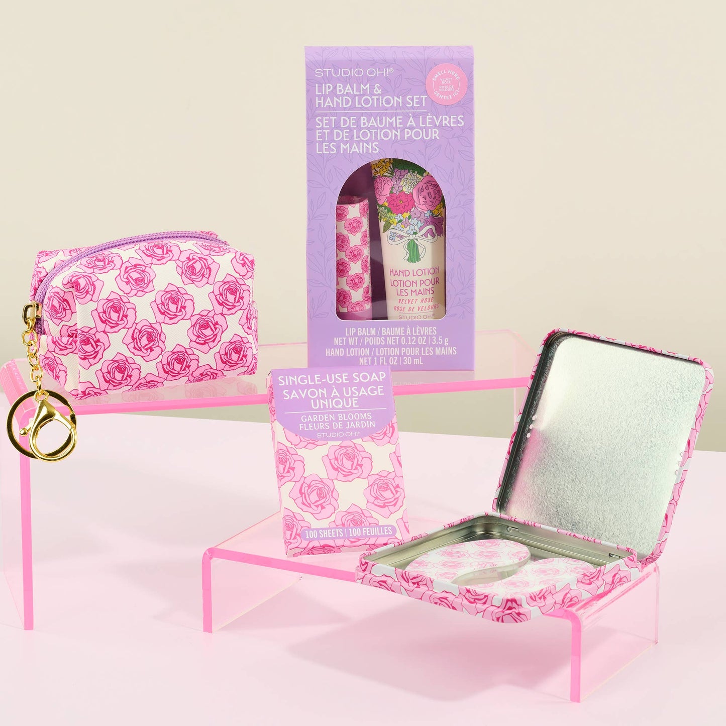 Petite Rose Lip Balm & Hand Lotion Set