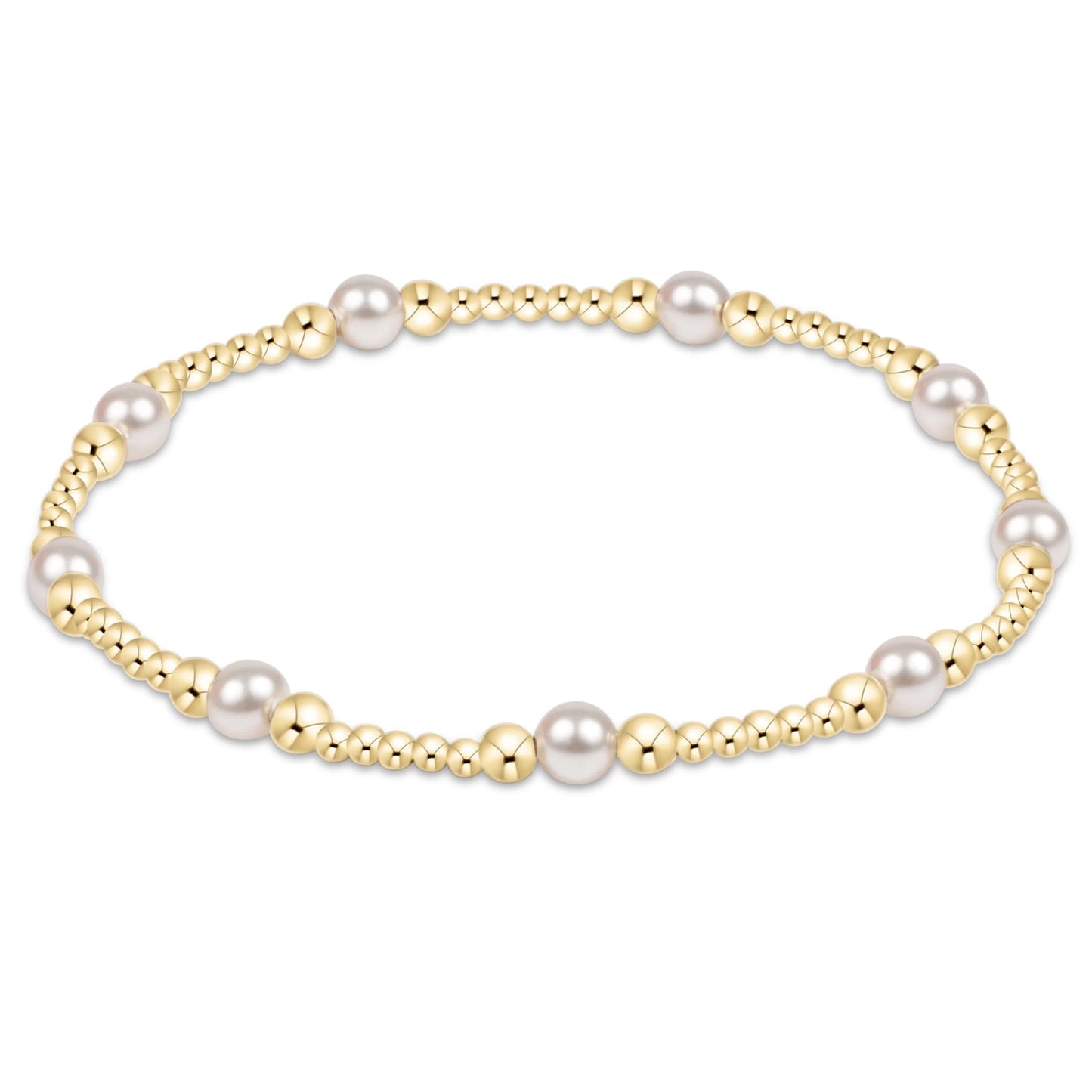 enewton Purpose Pearl 4mm Gold Bracelet
