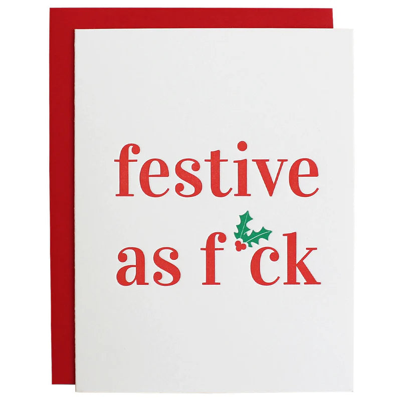 Festive As F Card