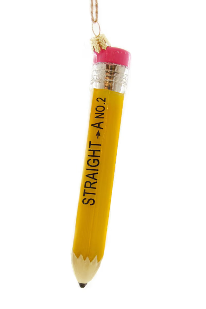Glass Pencil Ornament