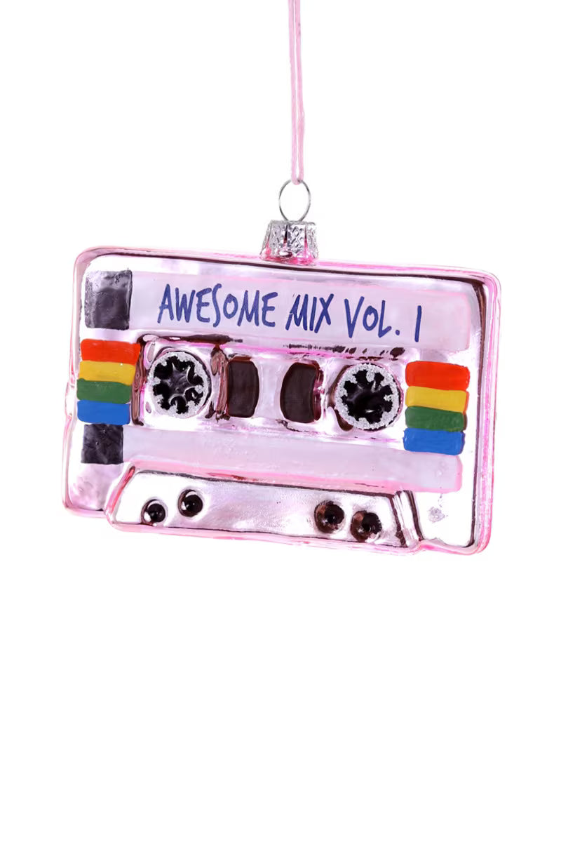 Pink Mix Tape Ornament