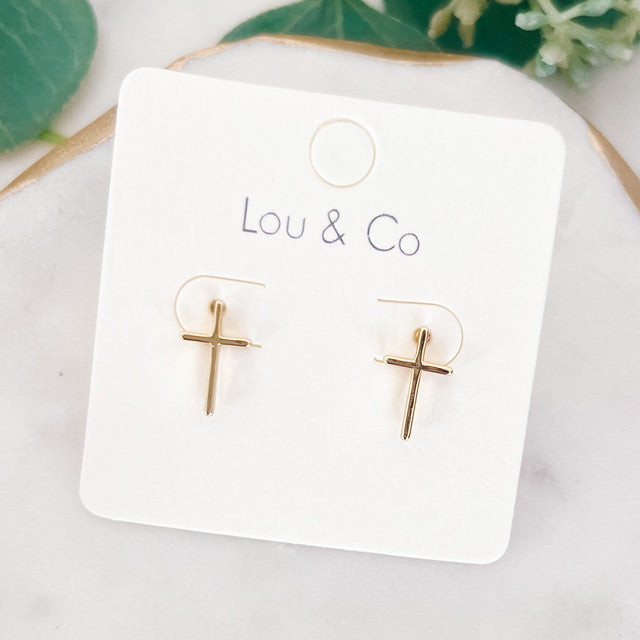 Cross Stud Earrings