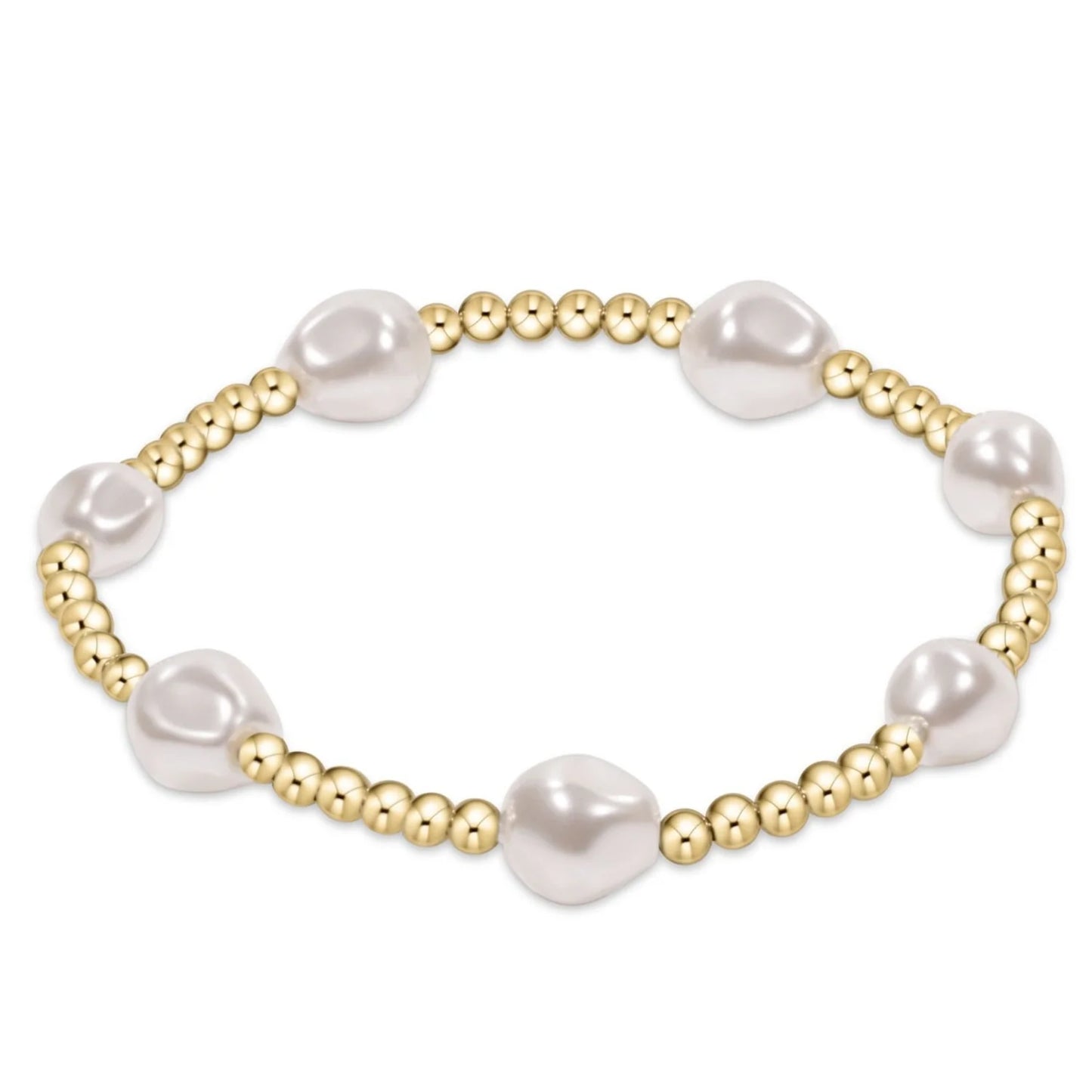 Enewton Admire Gold 3mm Pearl Bead Bracelet