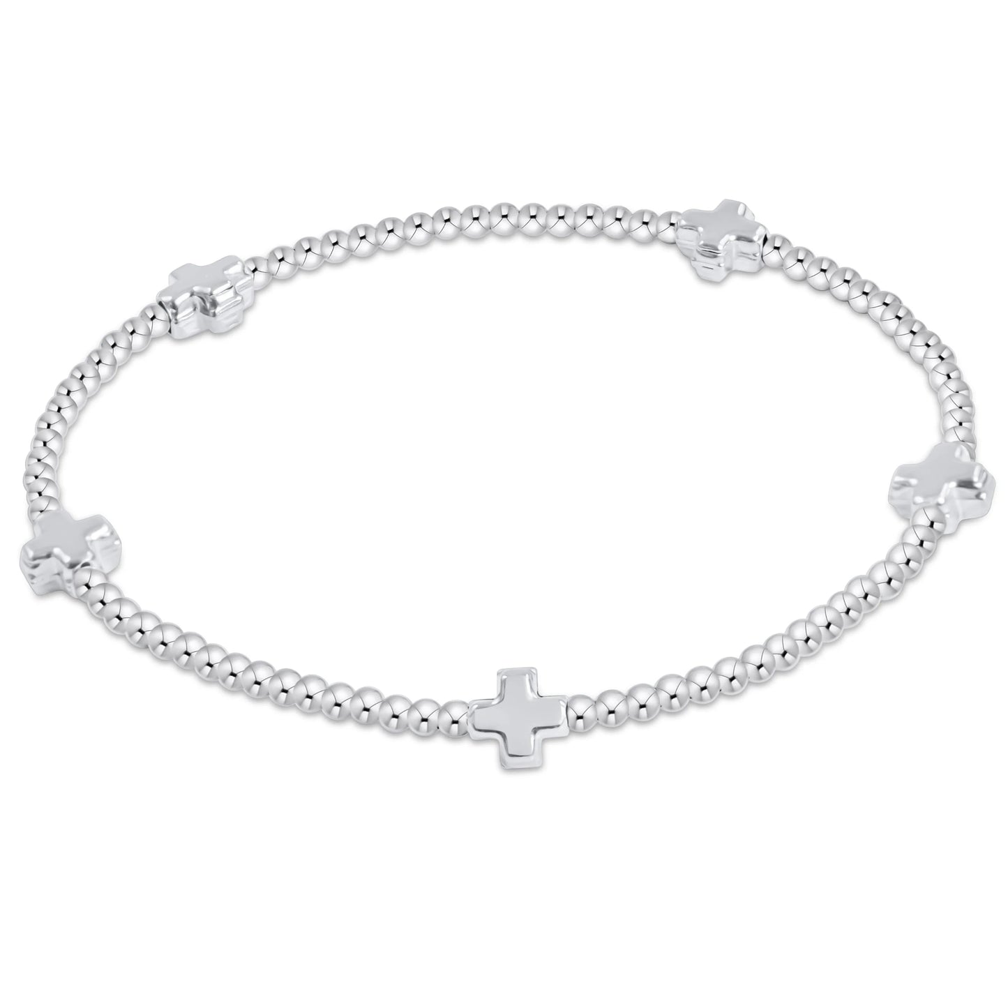 enewton Signature Small Cross 2mm Sterling Bracelet