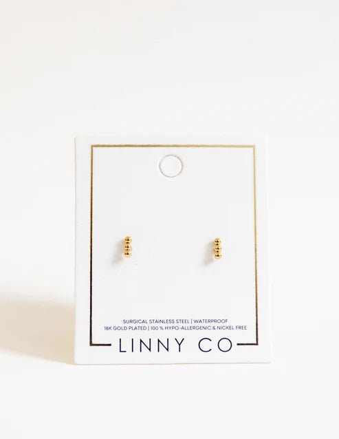 Tally Gold Screwback Studs
