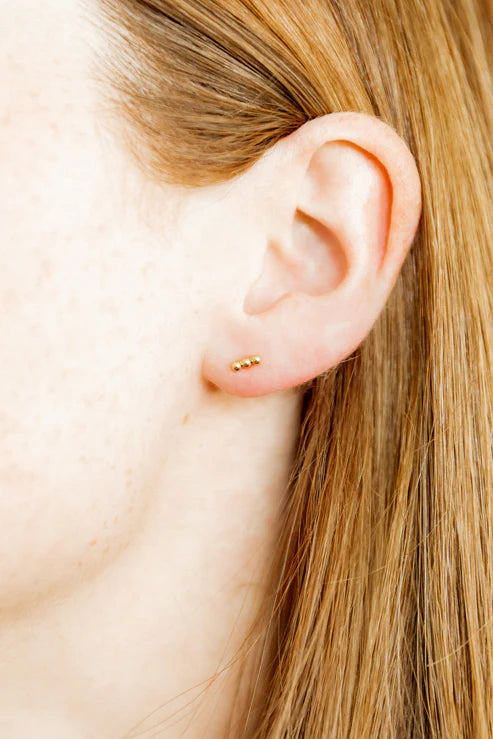 Tally Gold Screwback Studs