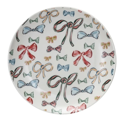 Vintage Holiday Stoneware Plate