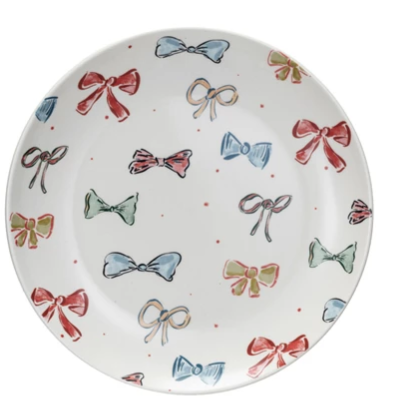 Vintage Holiday Stoneware Plate