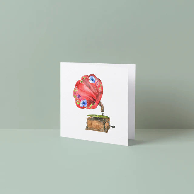 Phonograph Teeny Card