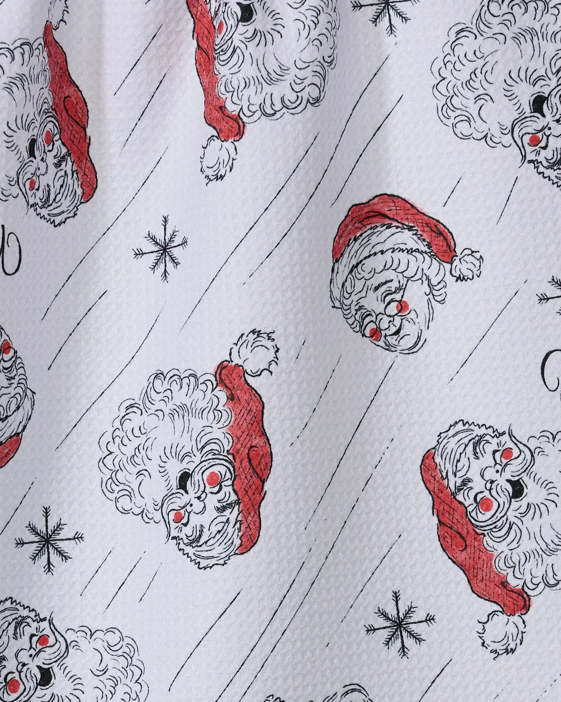 Geometry Claus Family Tea Towel