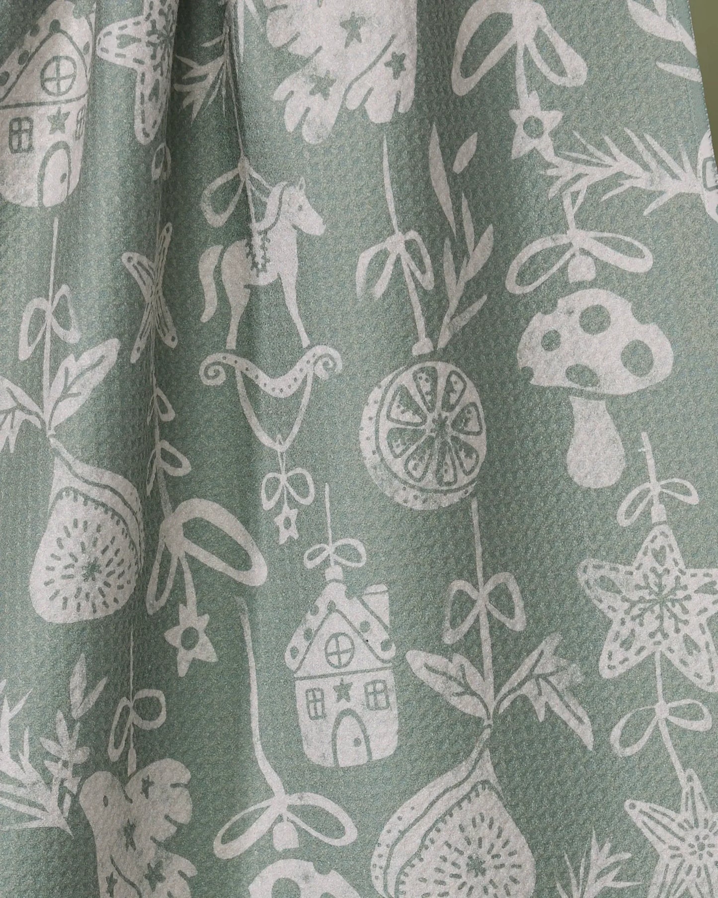 Geometry Cozy Ornaments Tea Towel