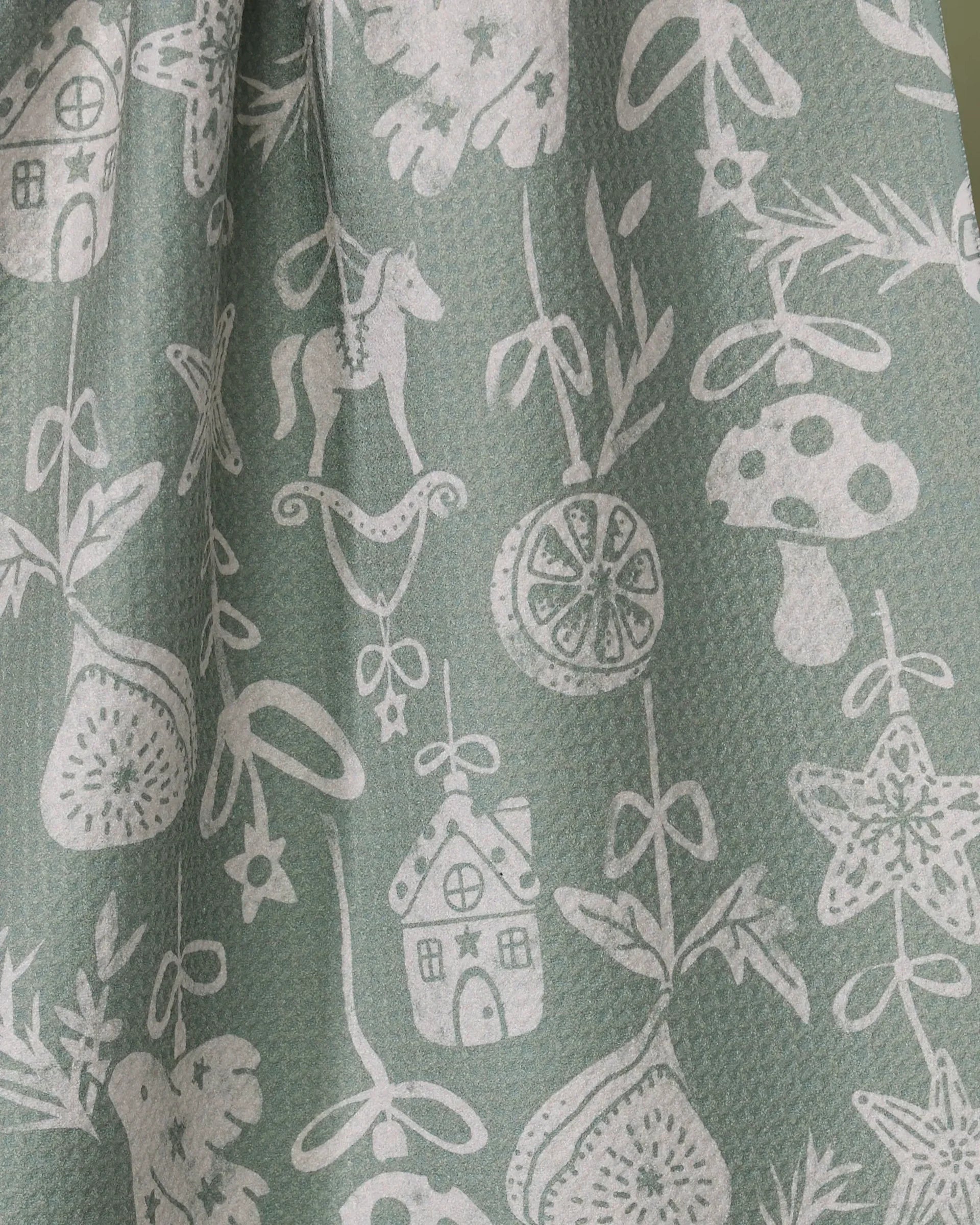 Geometry Cozy Ornaments Tea Towel