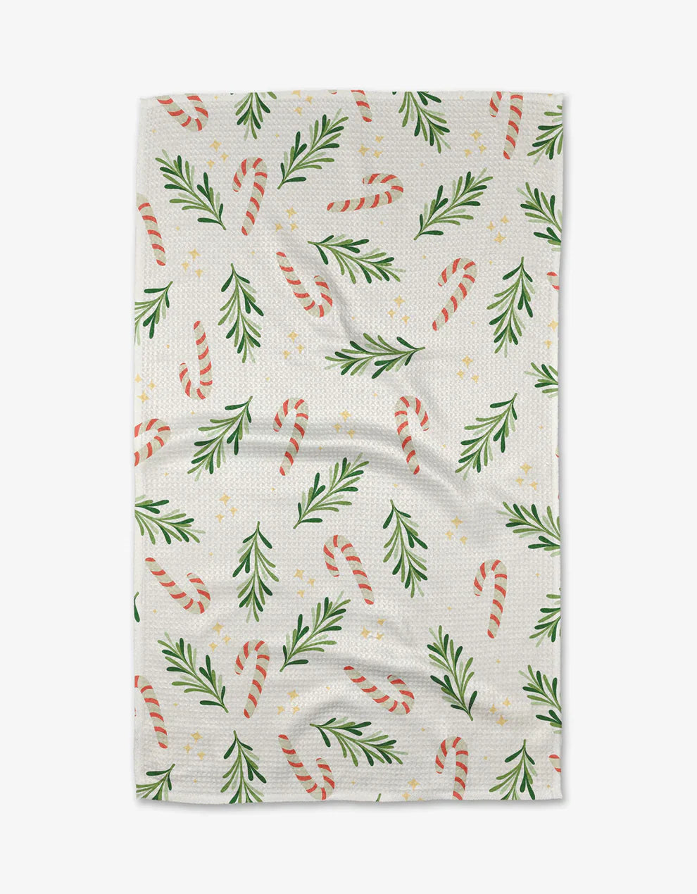 Geometry Happy Holidays Tea Towel