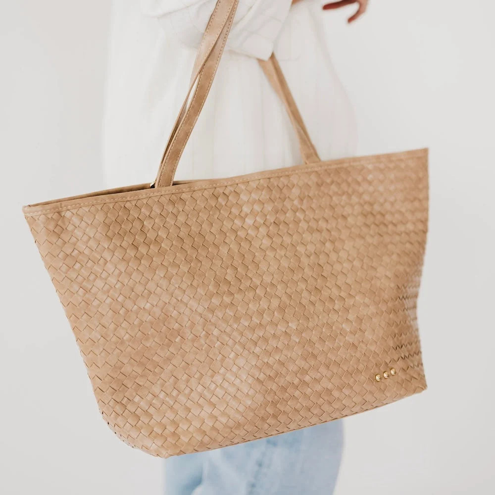Woven Tiffany Organizer Tote Bag