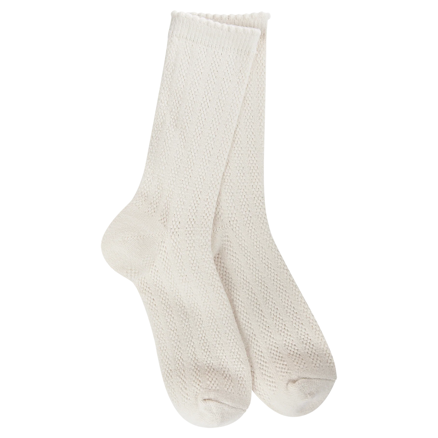 World's Softest Socks- Weekend Pointelle Crew