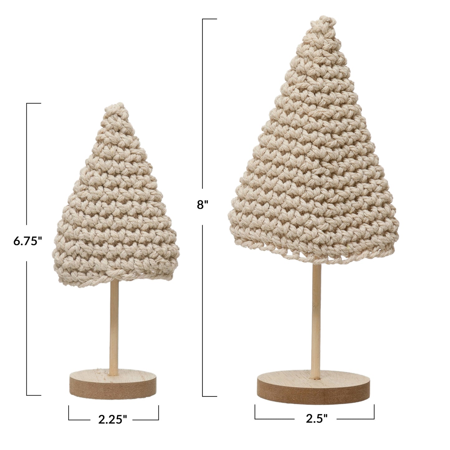 Crochet Trees-set of 2