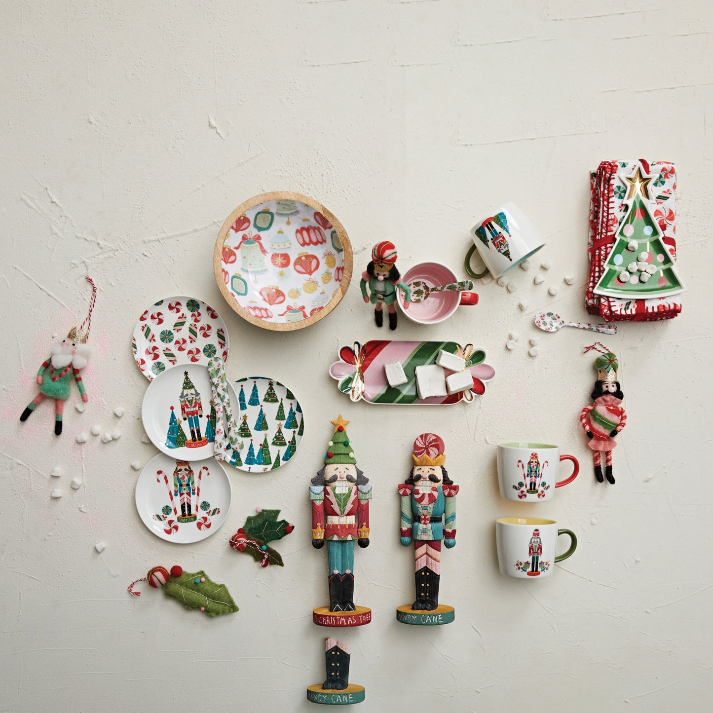 Wood Ornament Holiday Bowl