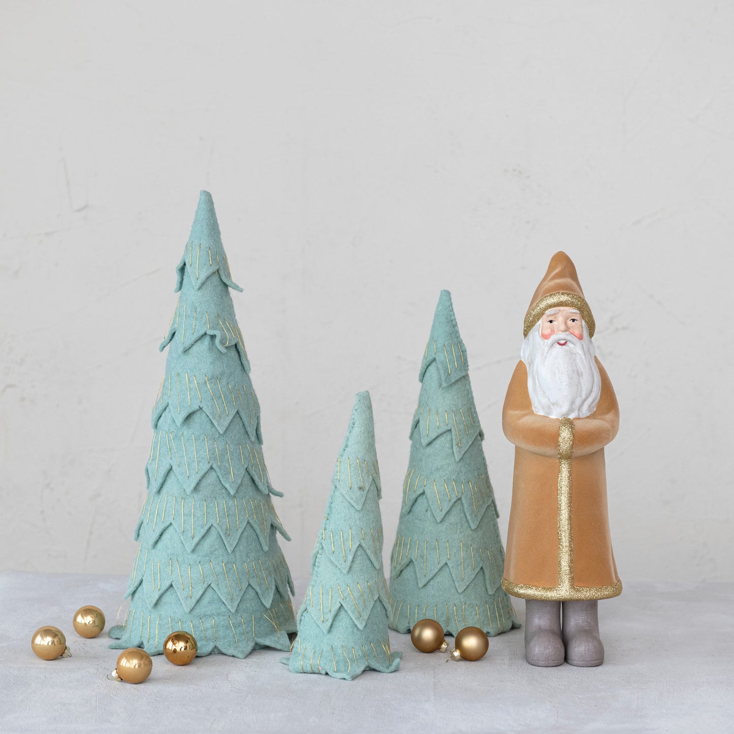 Glitter + Gold Santa