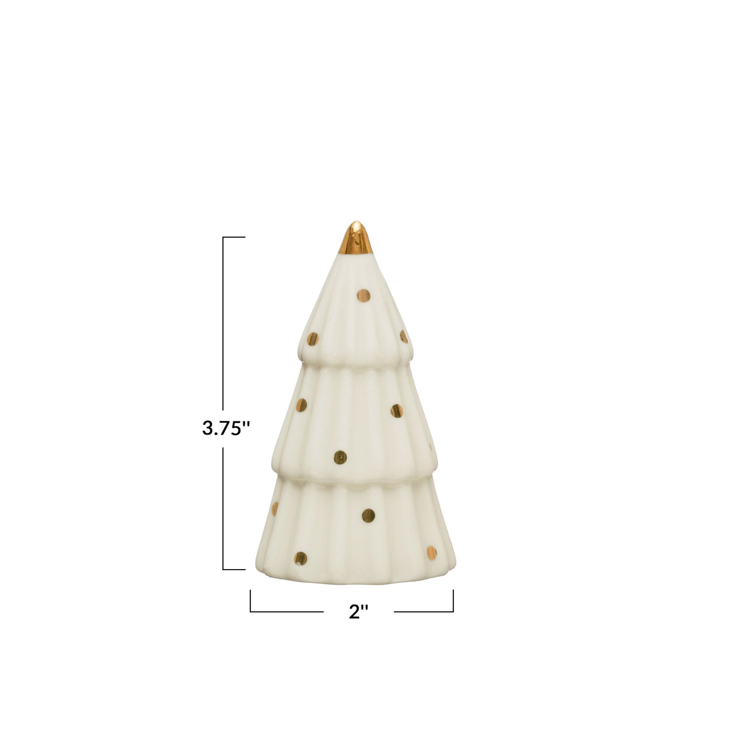 Ceramic Gold + White Trees