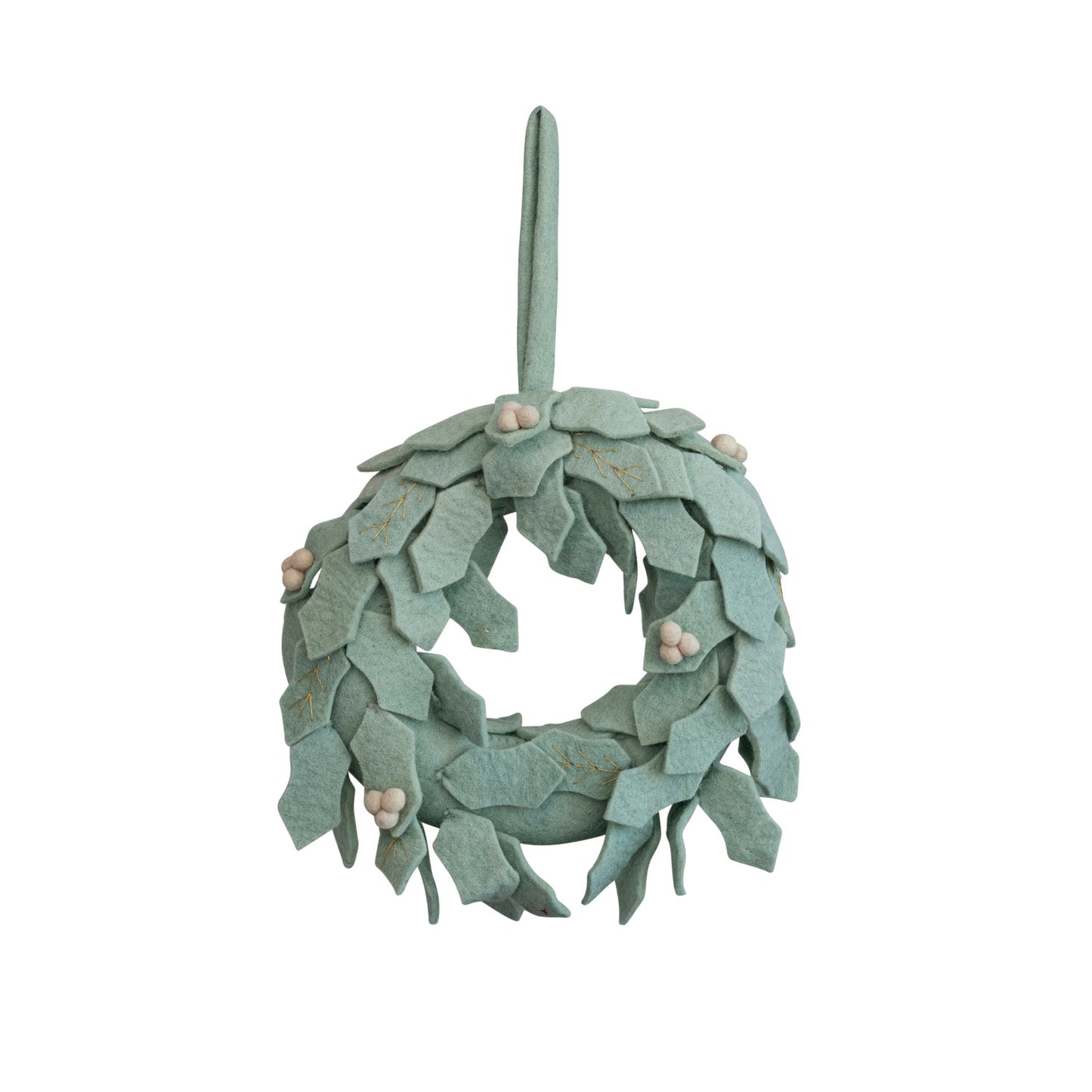 Mint Felt Wreath