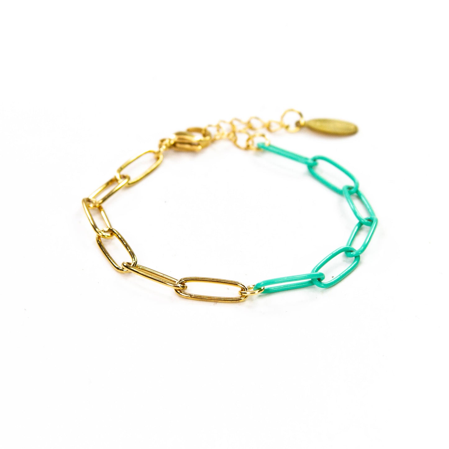 Paperclip Gold Chain Bracelet