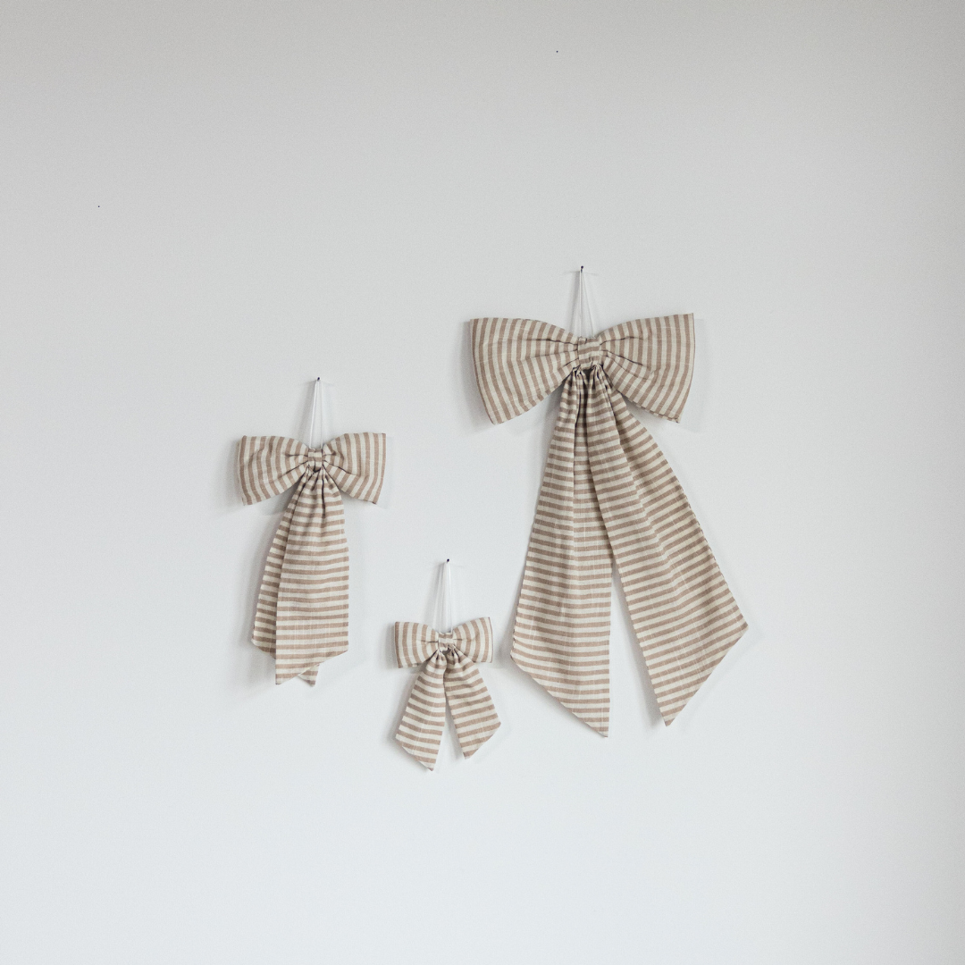 Striped Fabric Bow