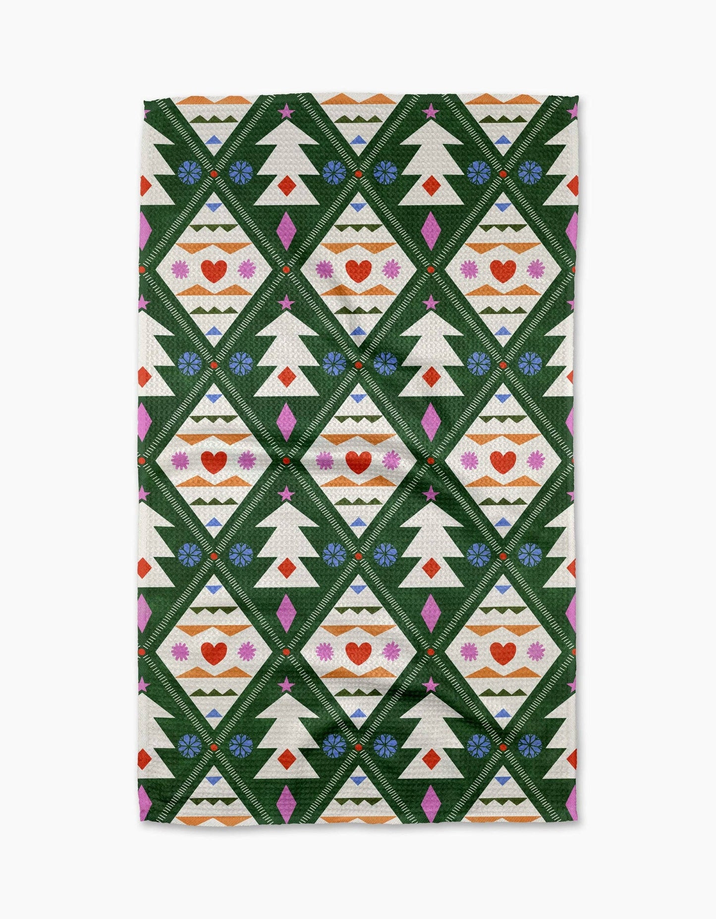 Geometry Nordic Christmas Tea Towel