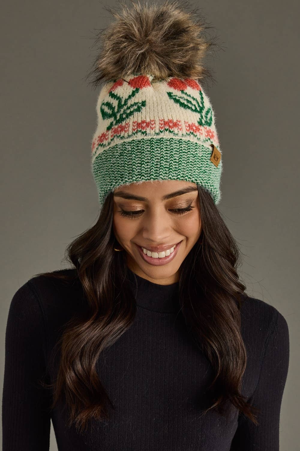 Cherry Pom Hat