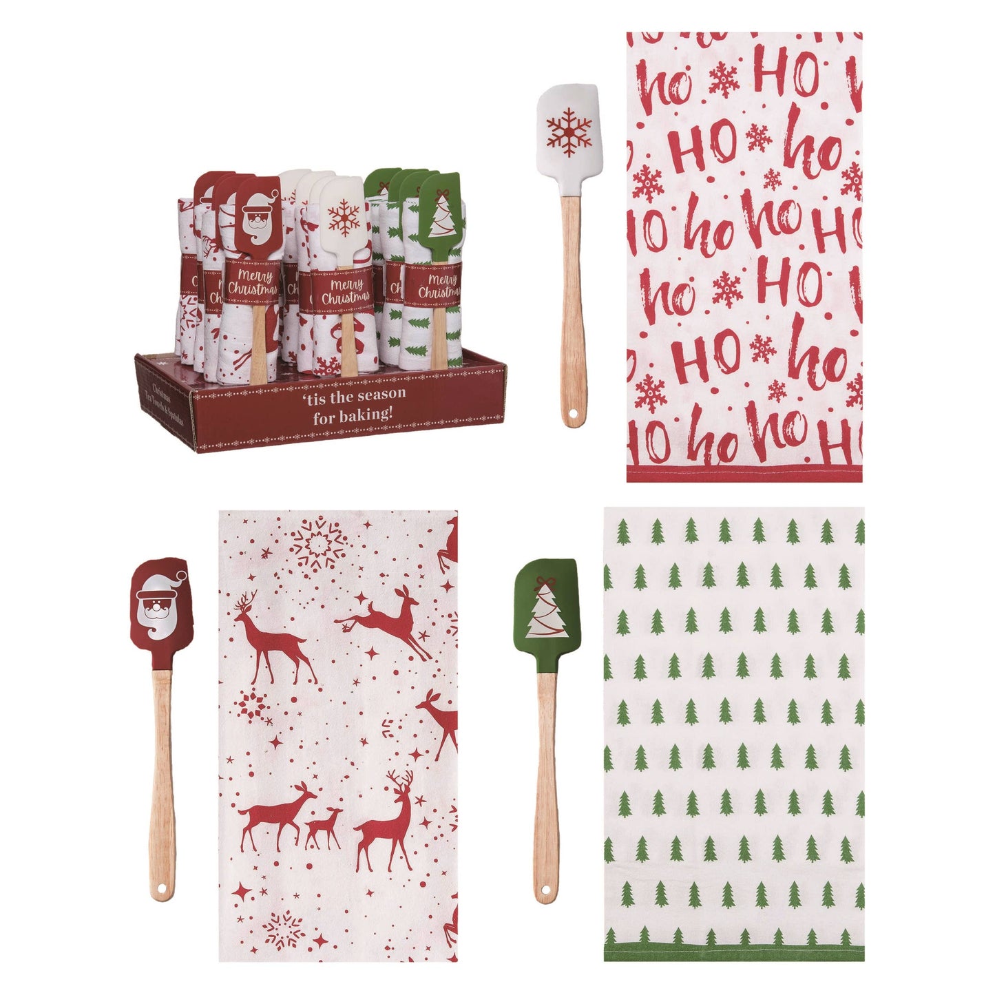 Christmas Spatula Tea Towel Set