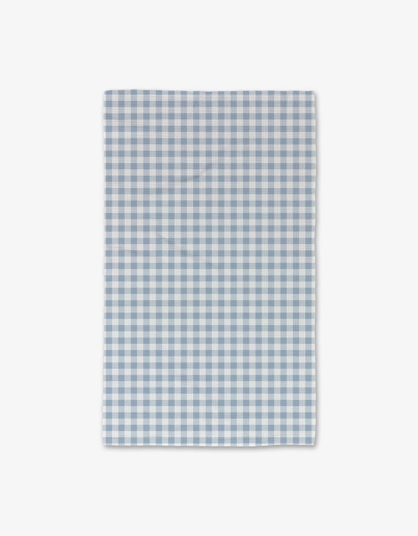 Geometry Blue Gingham Luxe Hand Towel