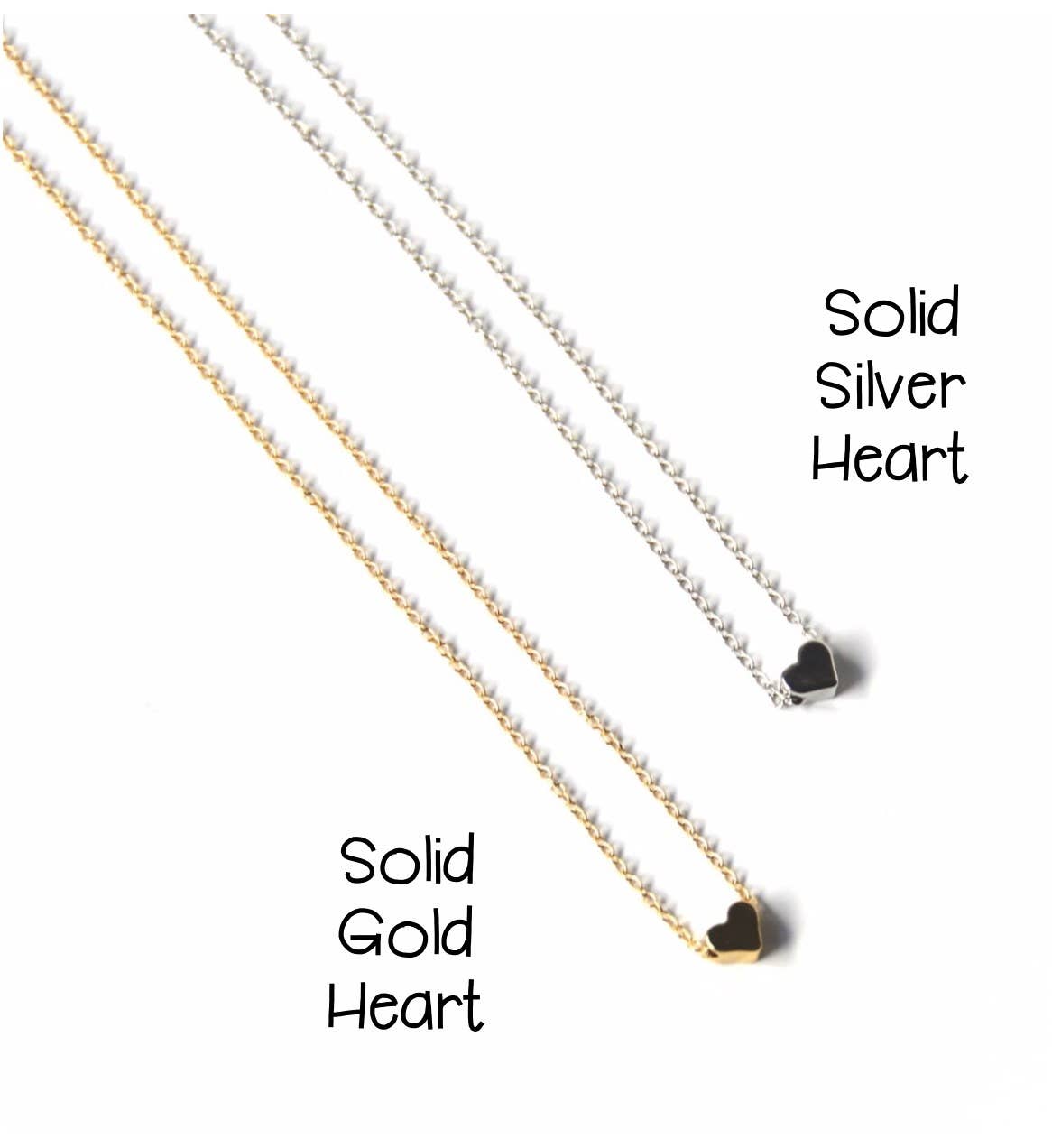 Heart Necklace + Stationary Card