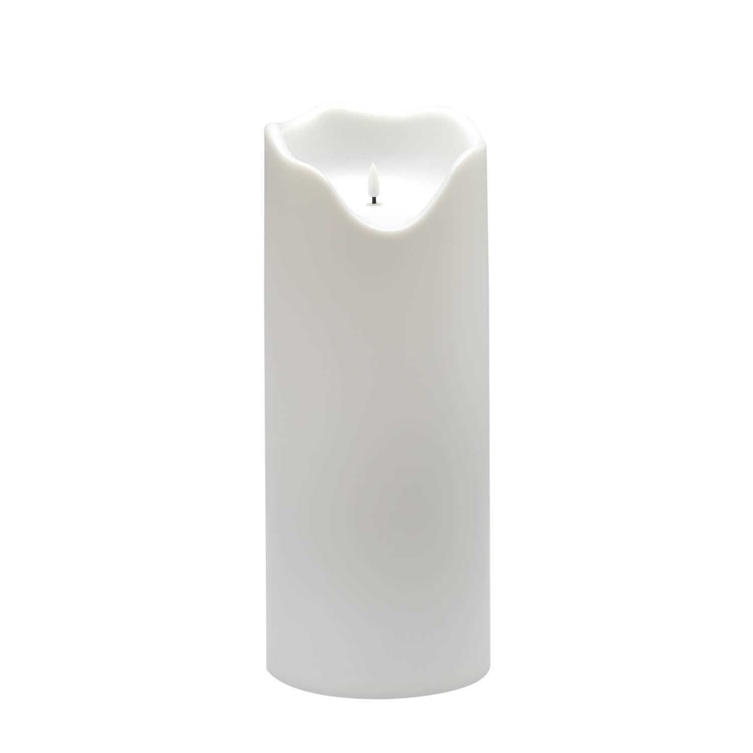 White Flameless Outdoor Candle