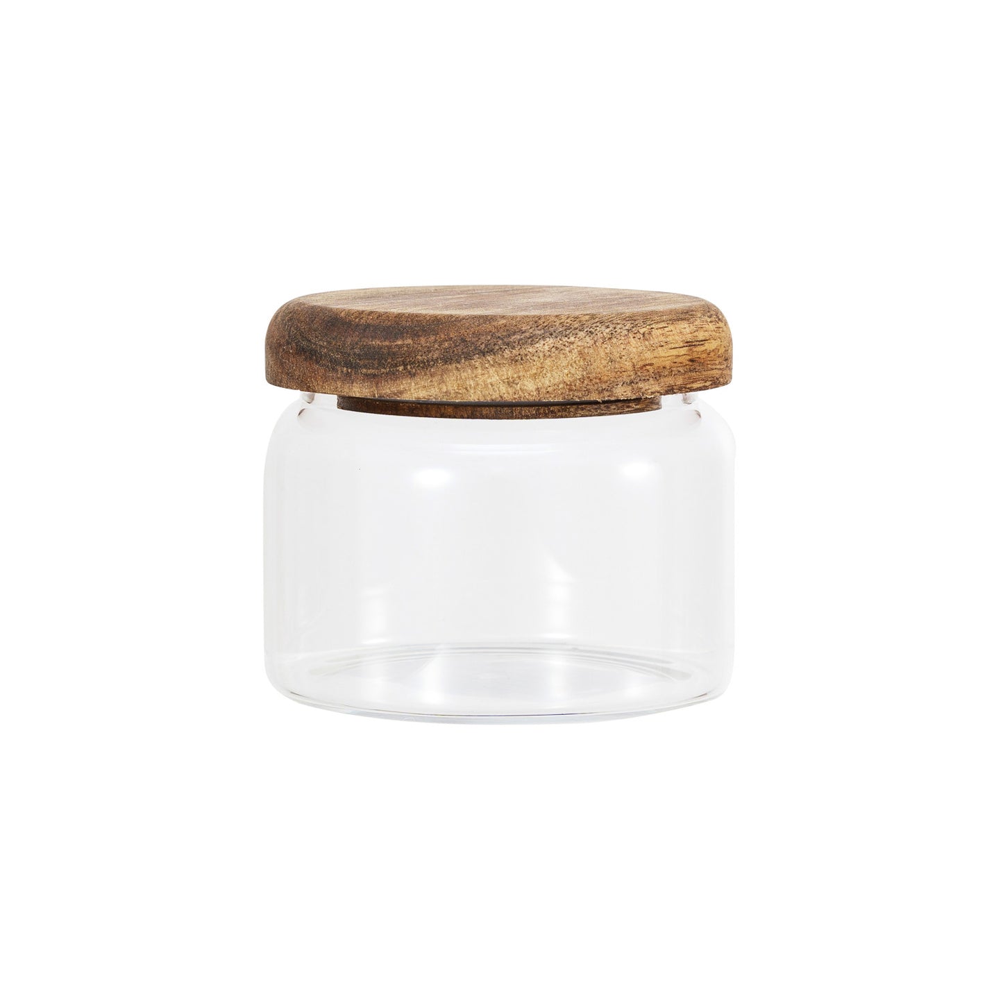 8 oz. Glass Canister w/ Acacia Wood Lid