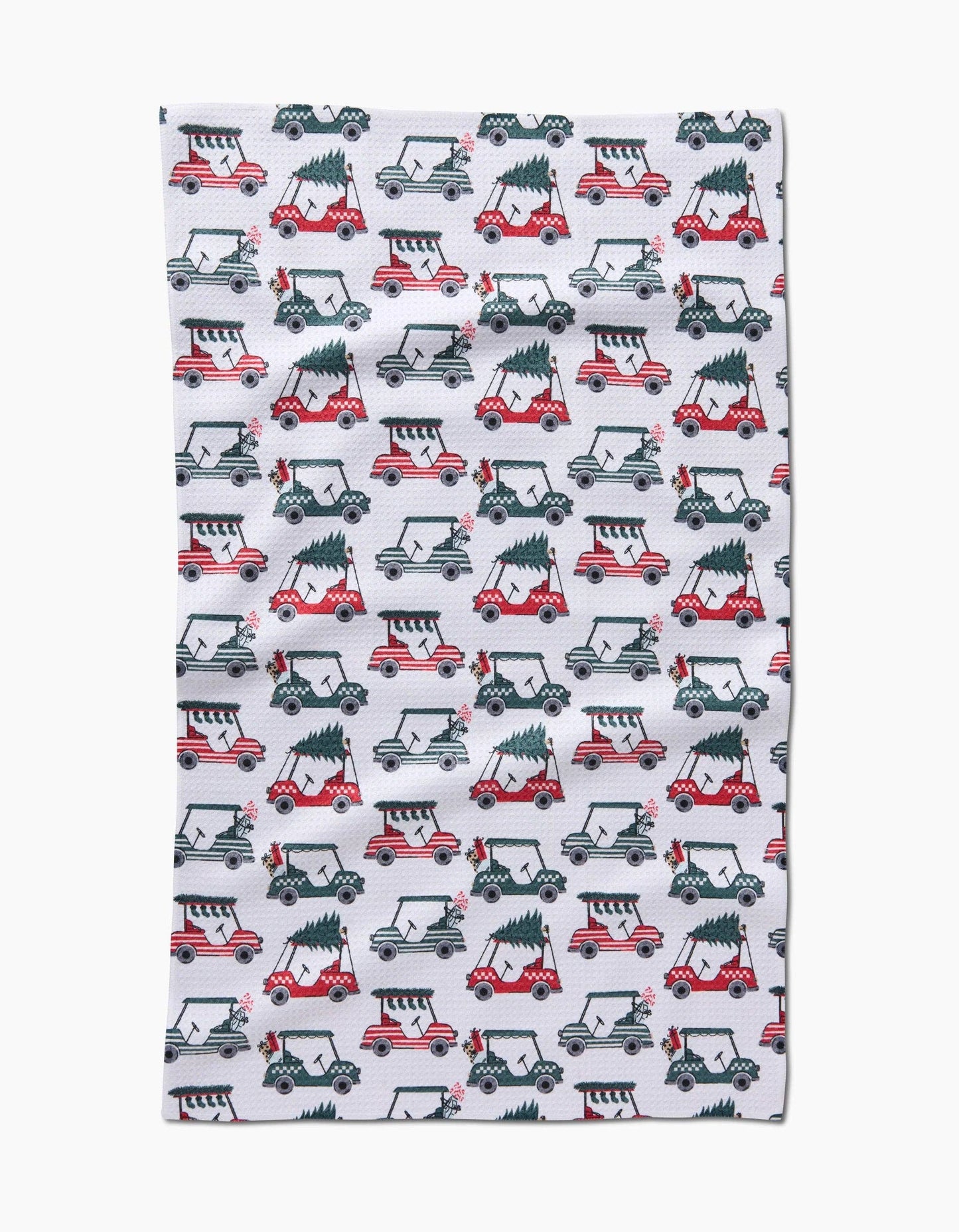 Geometry Holiday Golf Tea Towel