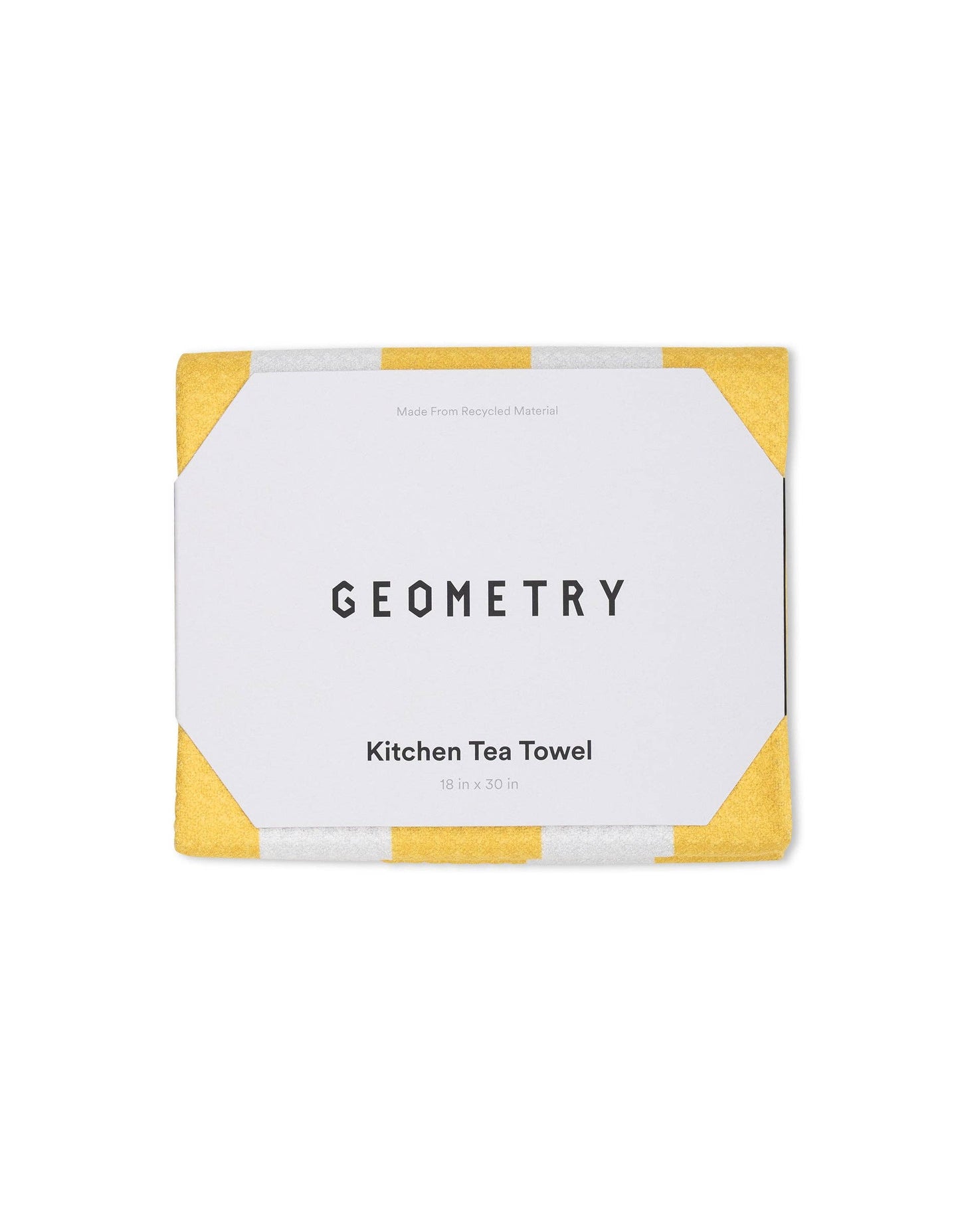 Geometry Summer Bold Yellow Tea Towel