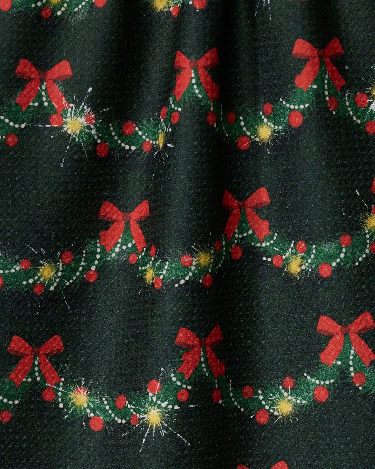 Geometry Yuletide Garland Tea Towel