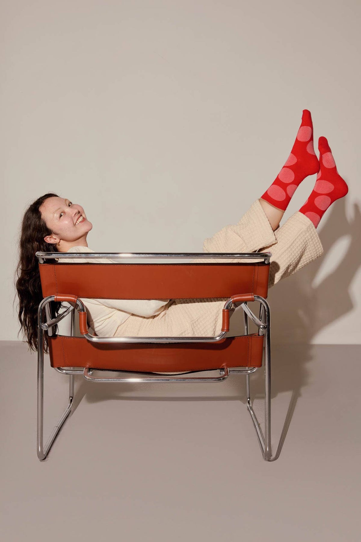 Sutro Bold Dot Crew Socks
