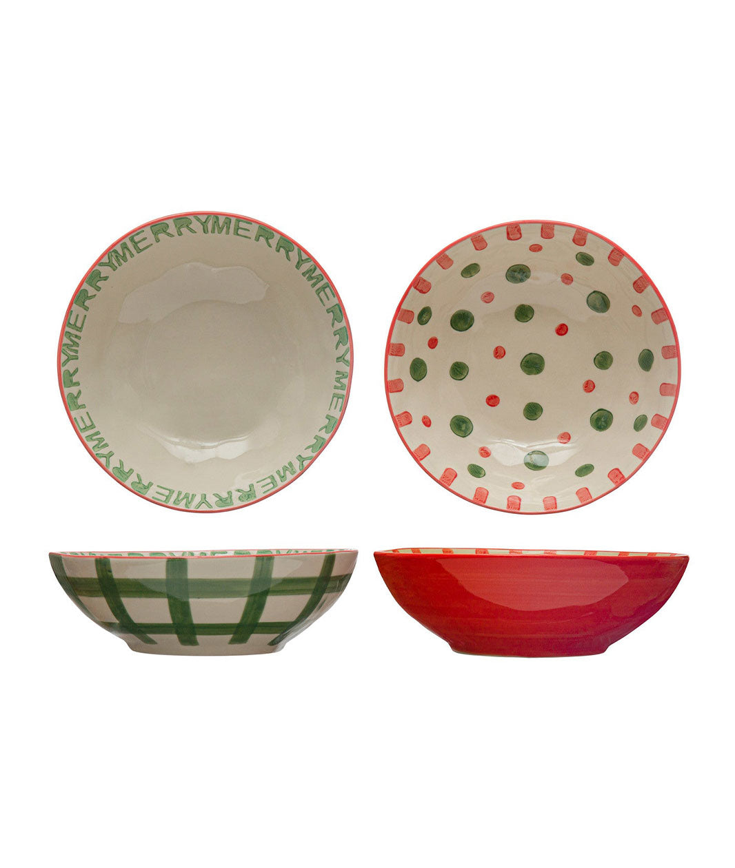 Hand-Painted Holiday Bowl