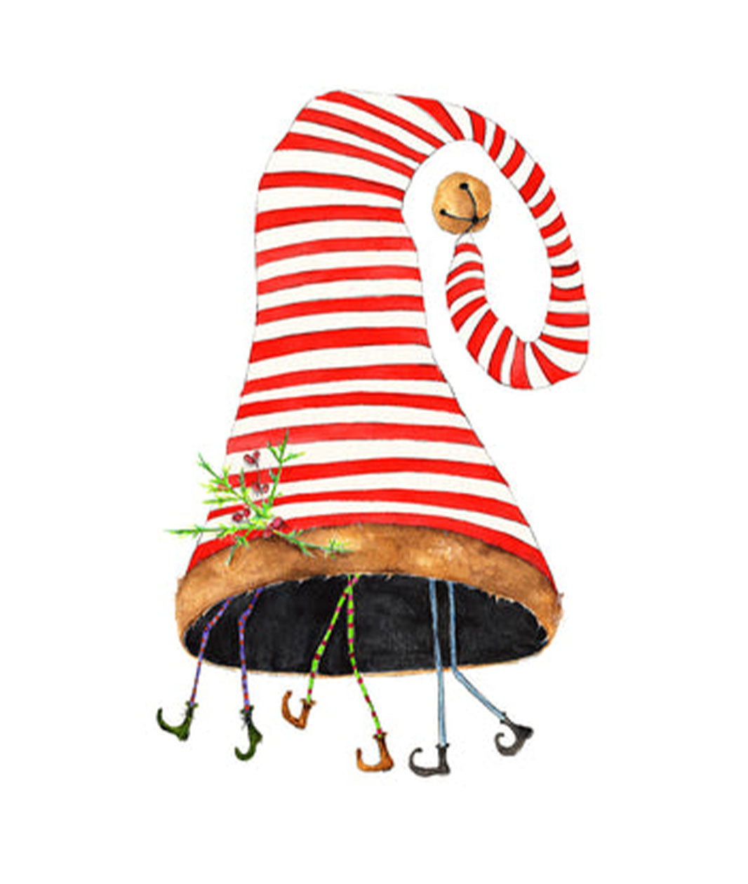 Greeting Card by Gnat - Christmas Elves in Hat