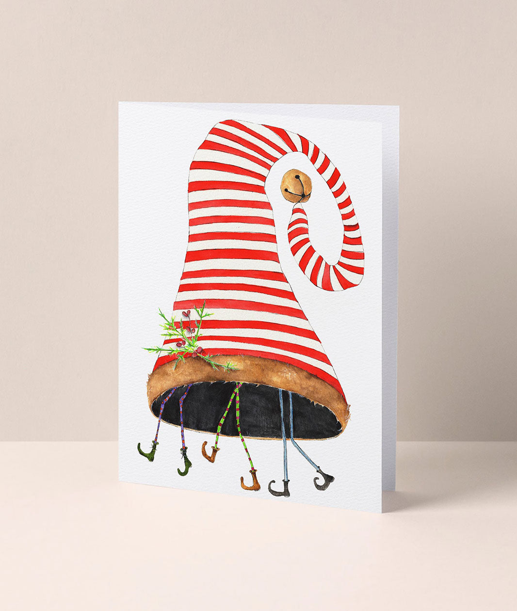 Greeting Card by Gnat - Christmas Elves in Hat