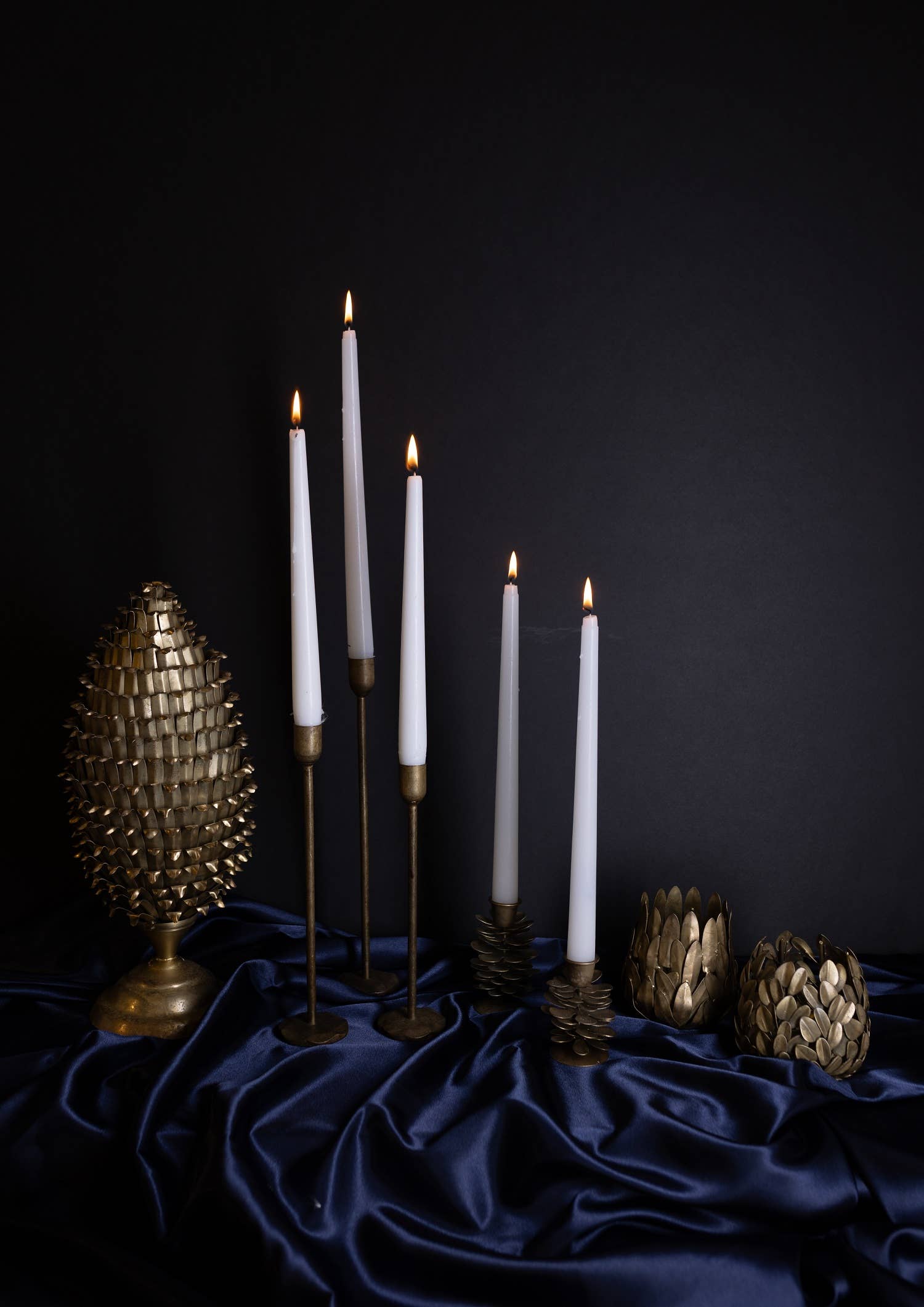 Old Brass Candle Holder