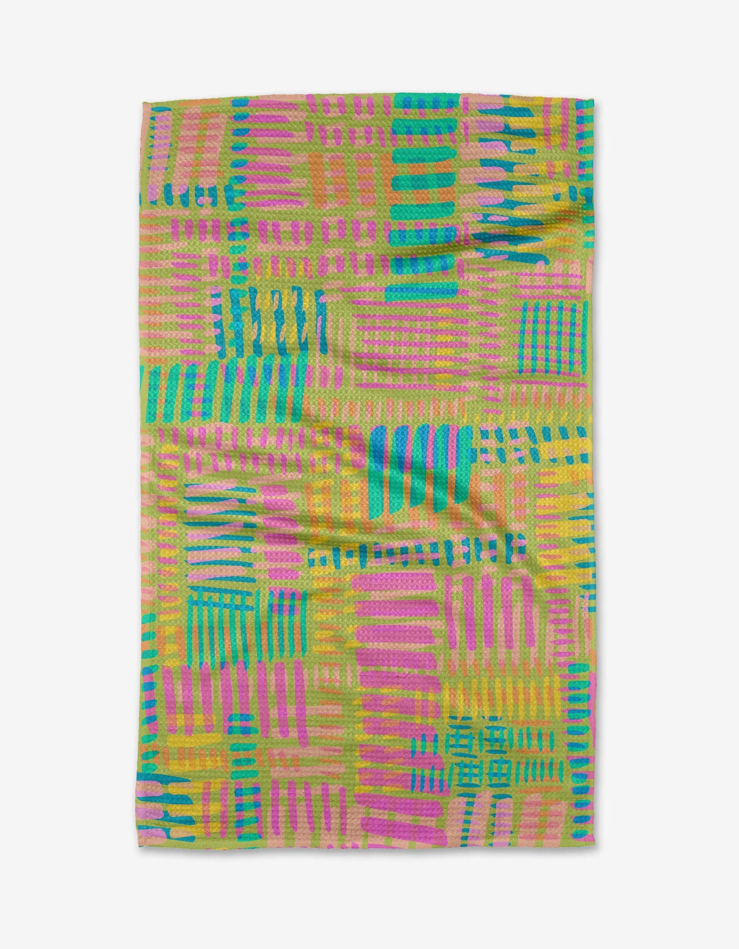 Geometry Positive Vibes Kitchen Tea Towel