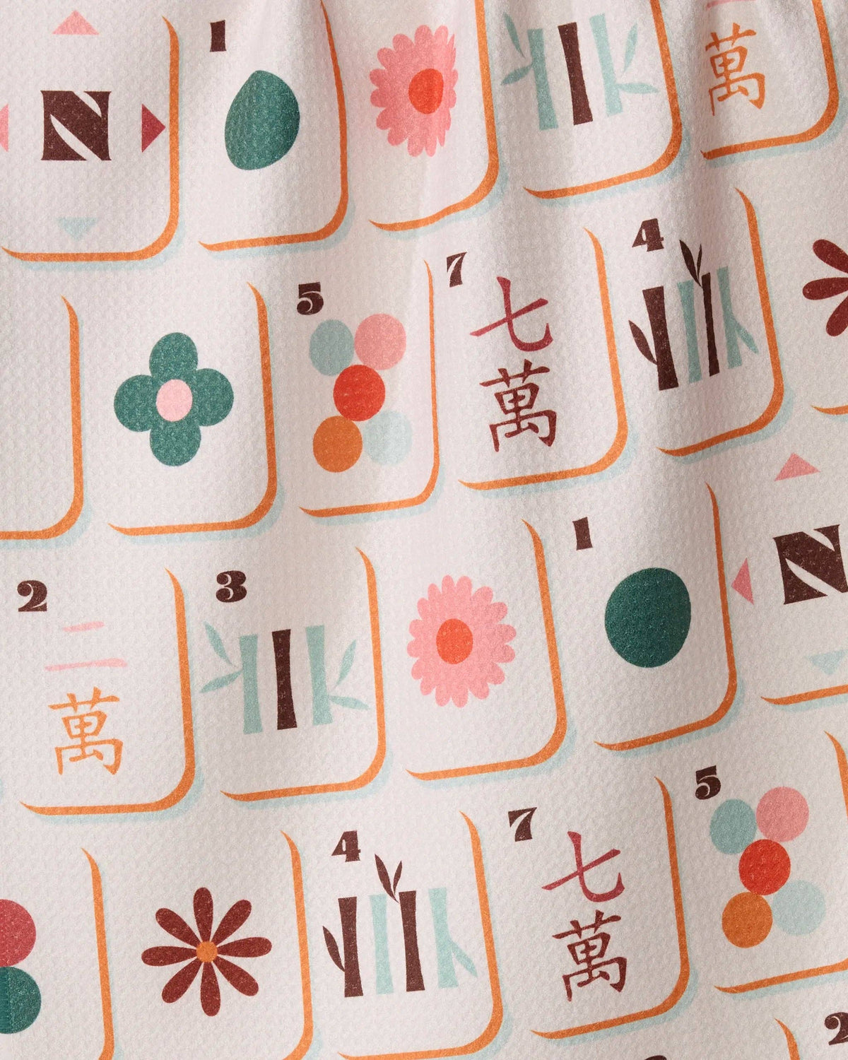 Geometry Cypress Tile Toss Tea Towel