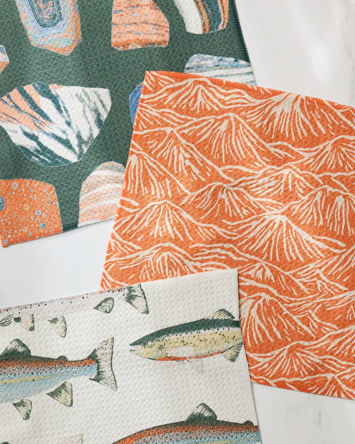 Geometry Happy Camper Dishcloth Set