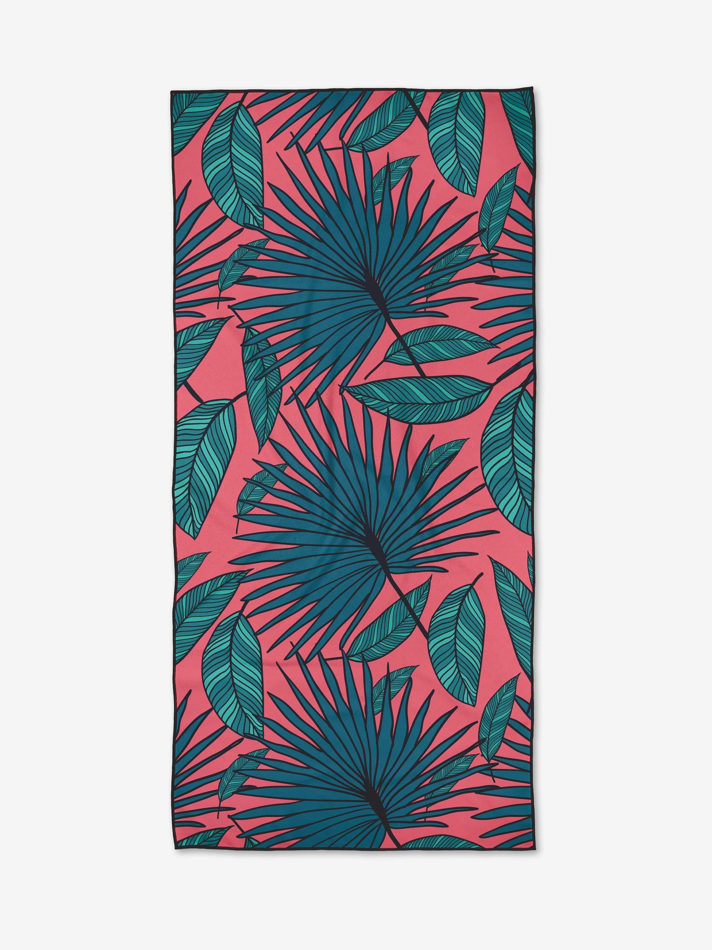 Geometry Jazzy Jungle Beach Towel