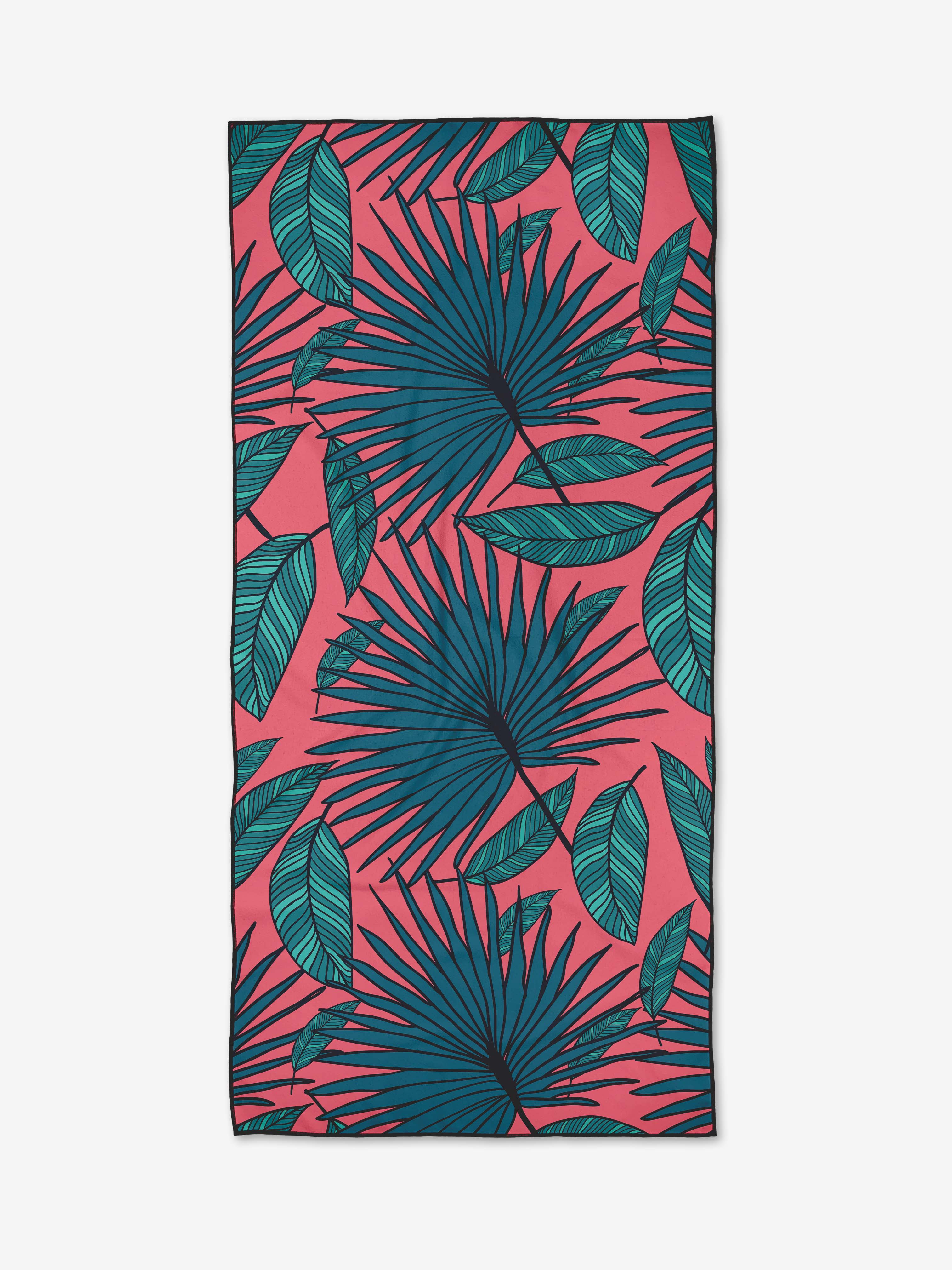 Geometry Jazzy Jungle Beach Towel