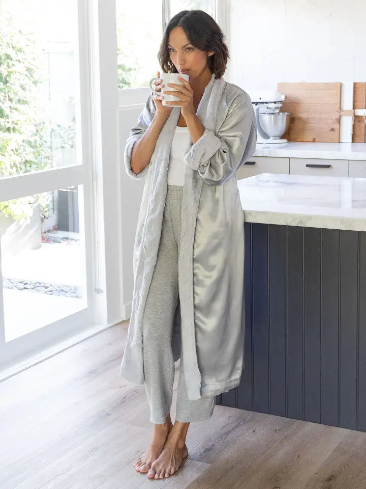 Luxe Satin Robe by Little Giraffe