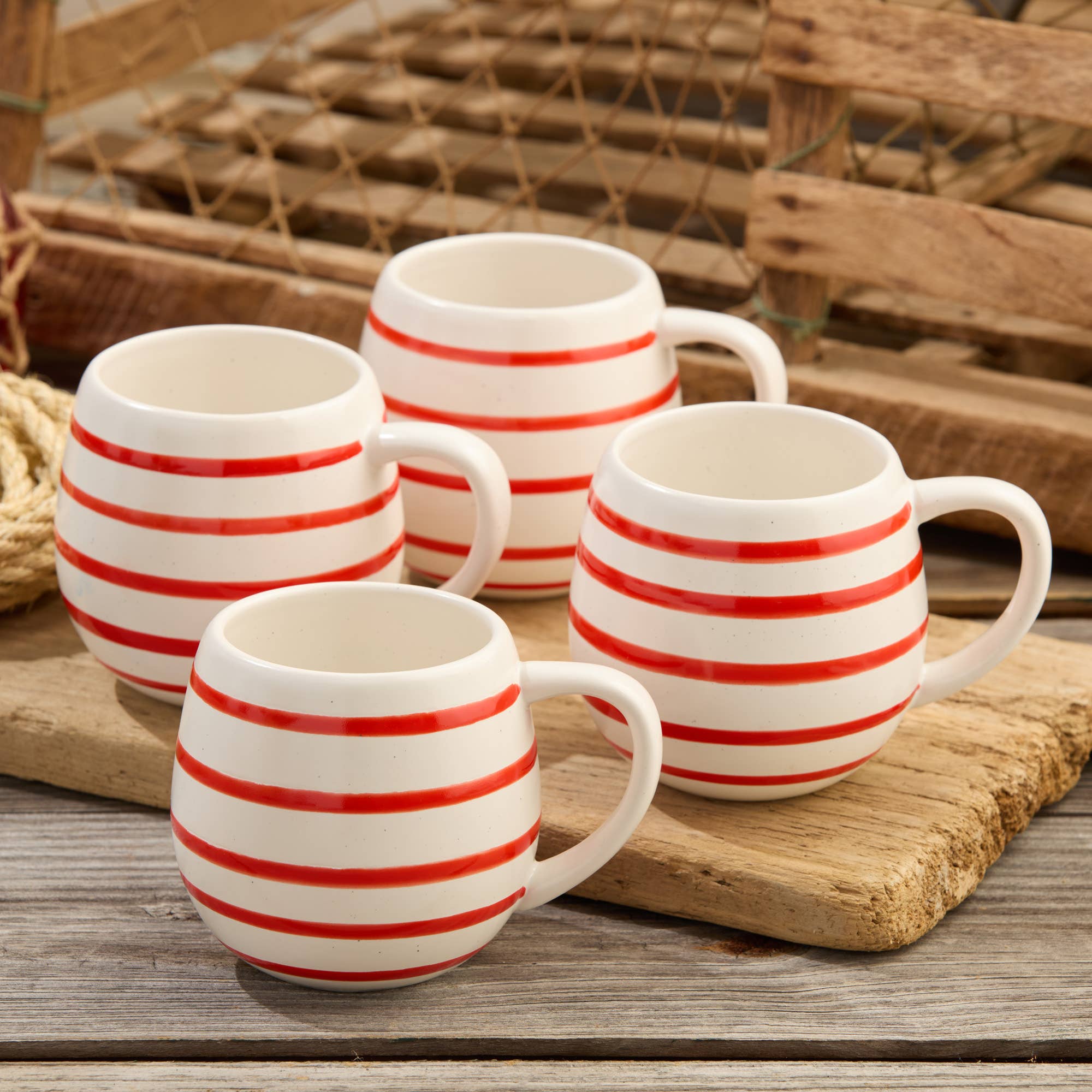 Dockside Red Striped Mug