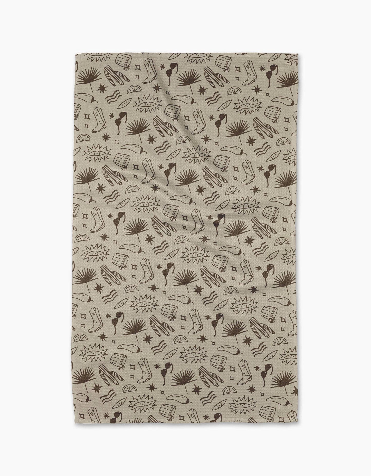 Geometry Bonfire Nights Tea Towel